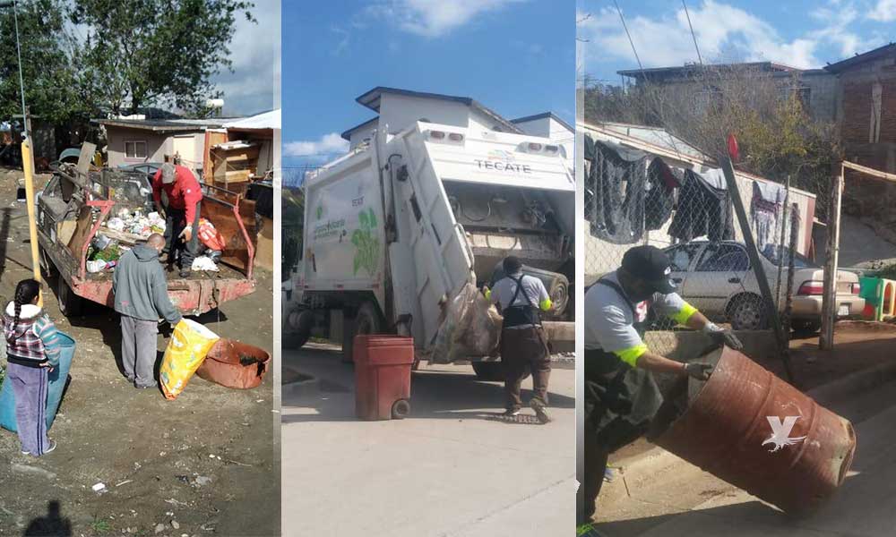 En dos días recolecta Departamento de Limpia casi 200 toneladas de basura en Tecate