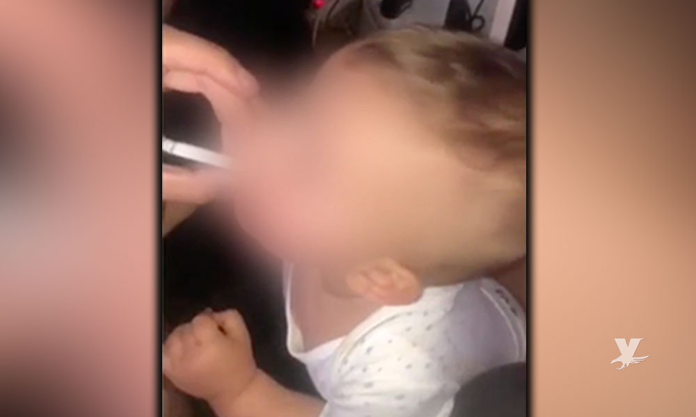 (VIDEO) Padres se graban dando de fumar a su hijo de 11 meses de nacido