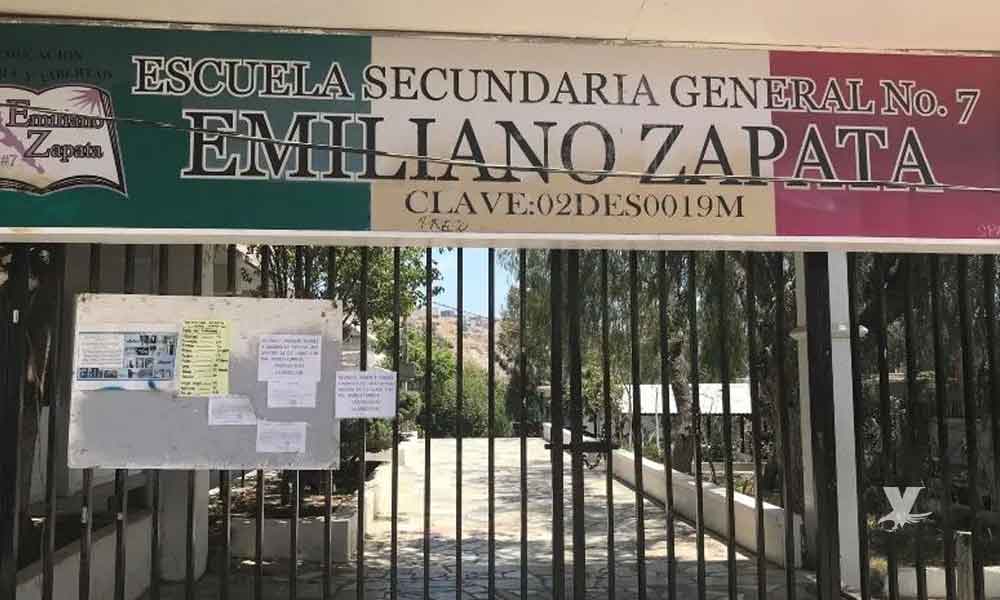 Secundaria de Rosarito cerrada desde hace una semana, maestros y alumnos fueron amenazados de muerte