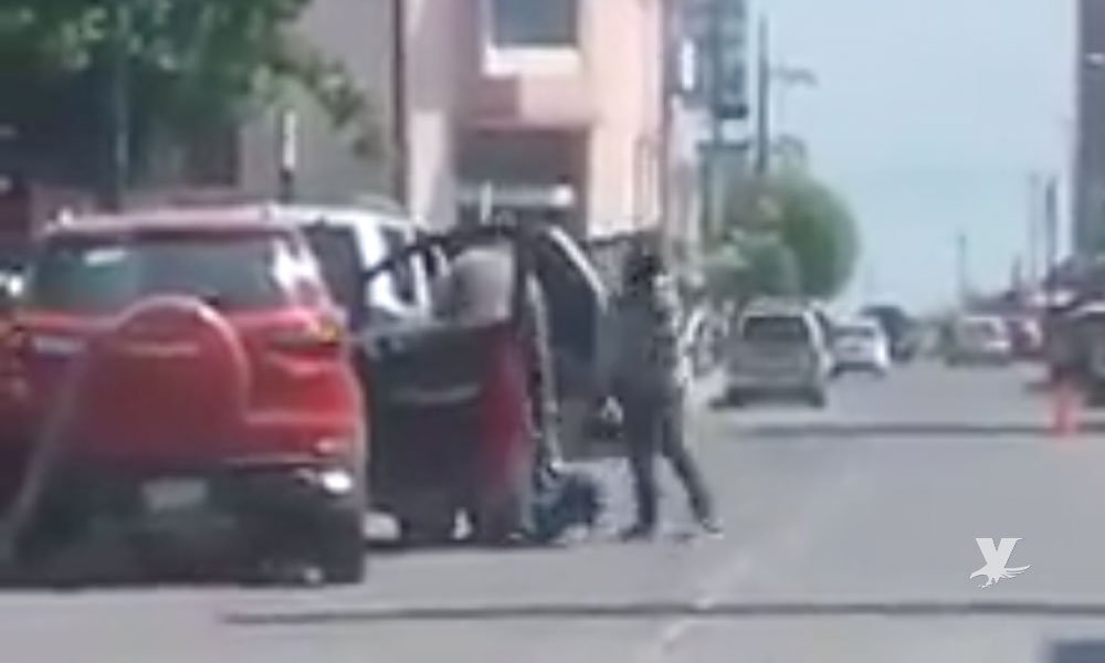 (VIDEO) Grupo de hombres intenta secuestrar a hija de importante empresario en Veracruz
