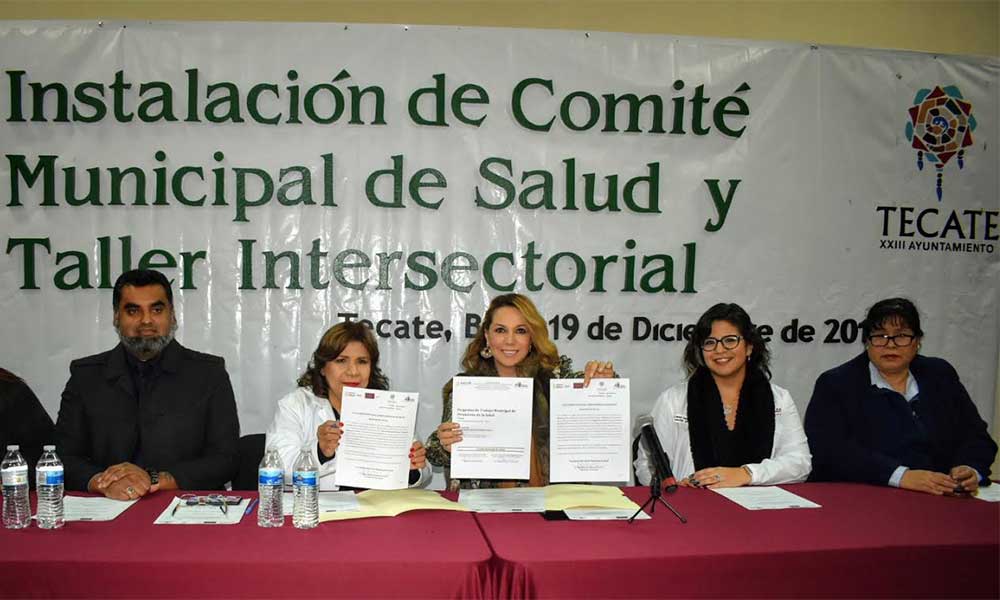 Se instala comité municipal de salud en Tecate