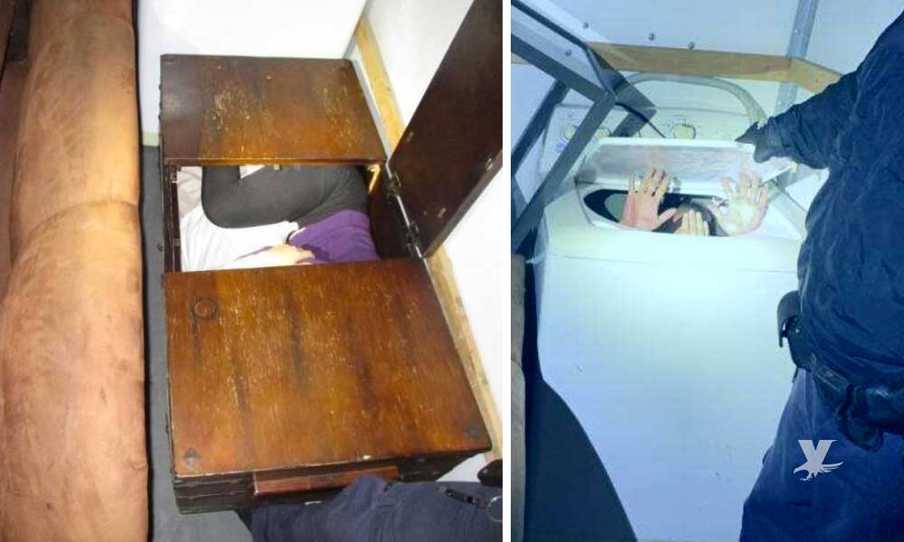Aseguran camión en garita de San Ysidro con 11 chinos escondidos en muebles