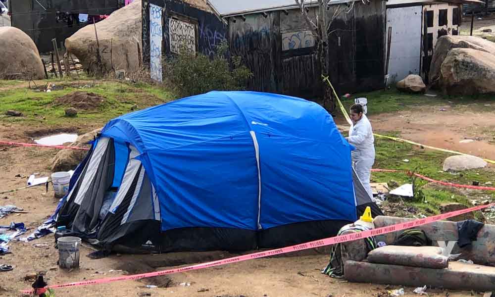 Asesinan a joven en el interior de casa de campaña en colonia El Mirador de Tecate