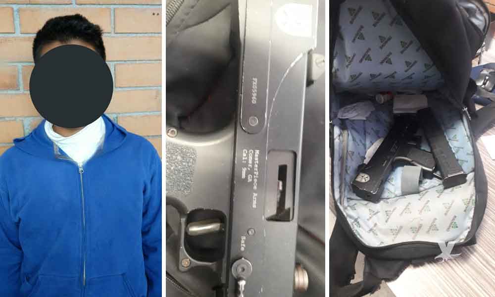 Estudiante intentó ingresar a secundaria con un arma en su mochila