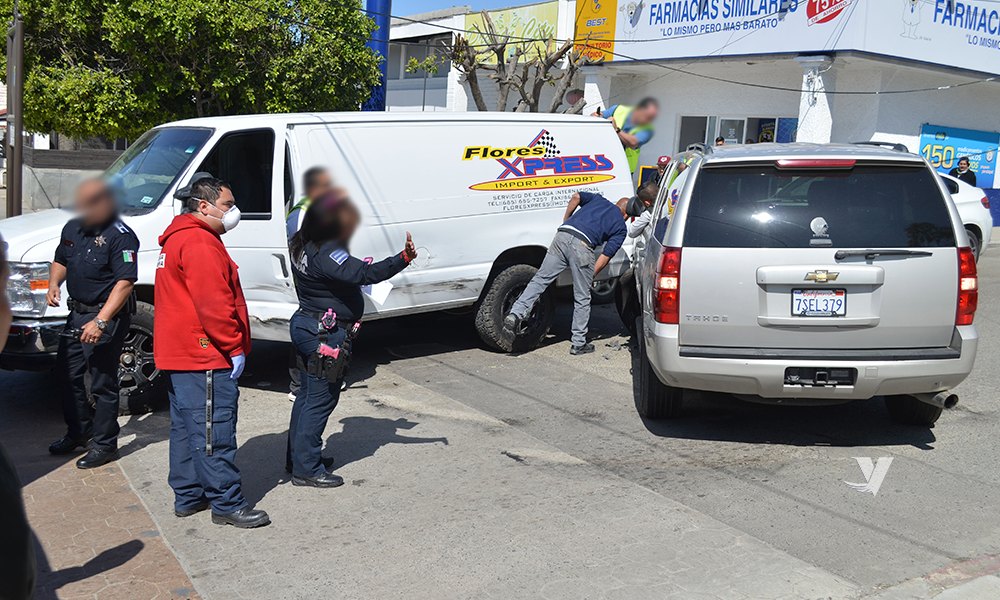 Se registra accidente de tránsito en Tecate