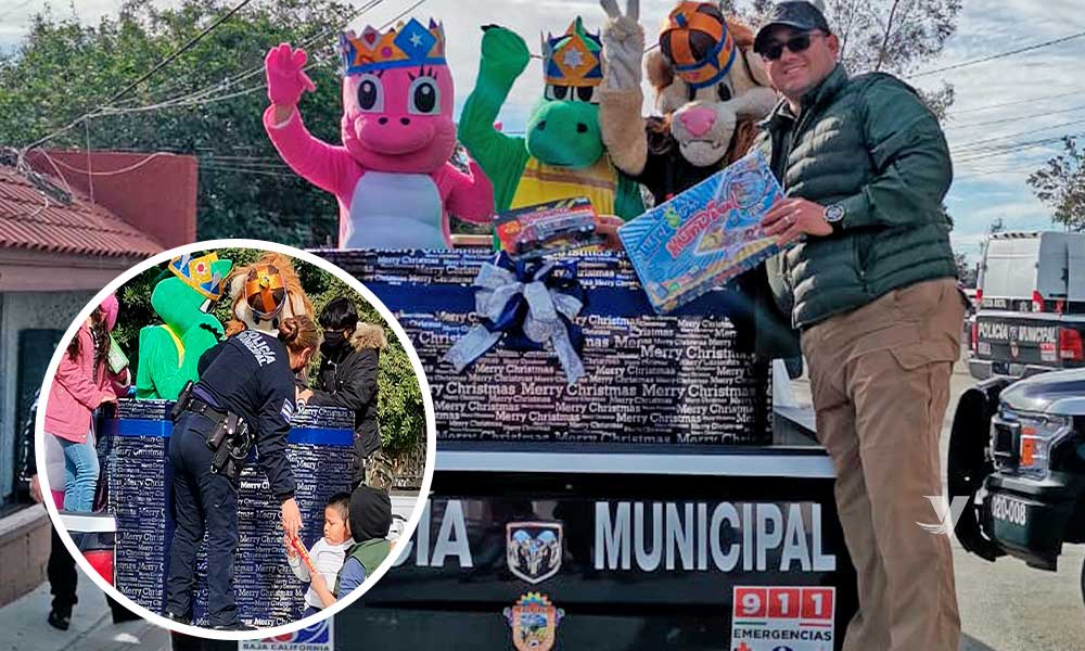 Seguridad Ciudadana y Tránsito Municipal hace entrega de juguetes recolectados gracias al “Juguetón 2020”, en colonias vulnerables del municipio