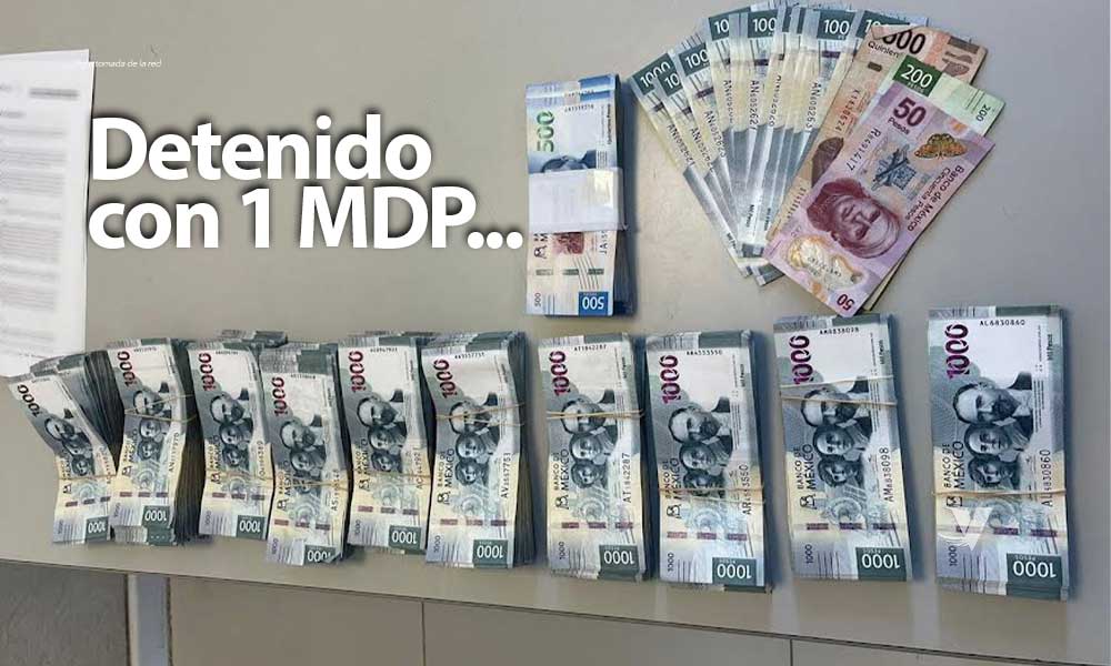 En Baja California, detiene Guardia Nacional a persona en posesión de más de 1 millón de pesos en garita